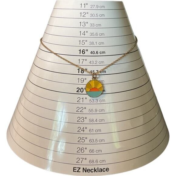 Sunset Pendant Necklace With Bronze Chain - Picture 5 of 5